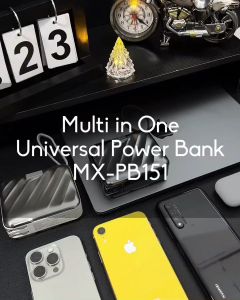 MOXOM MX-PB150 15000mAh / MX-PB151 20000mAh 35W PD 20W SCP 22.5W WITH BUILD IN CABLE POWER BANK