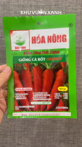 Hạt giống Cà rốt Orange - Gói 5gr - Tỉ lệ nảy mầm >90% - Trồng quanh năm