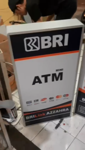 Neon Box Mini ATM - Neon Box BriLink 120x60 cm 2 sisi