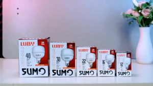 Lampu Bohlam LED Luby Sumo 12/16/22/30/40/48/58 Watt Cahaya Putih T-Bulb SNI