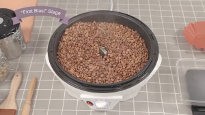 Máy rang hạt Cafemasy SCR-300B Thương hiệu Mỹ cao cấp rang các loại hạt tự động - Công suất 1200W - Bảo Hành 12 Tháng