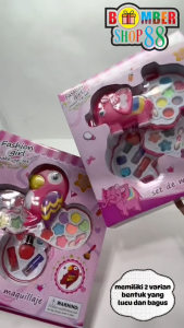 Mainan Anak Makeup Set Fashion Girl Cantik Rias Dandan Princess Lipstick Lip Gloss Girl