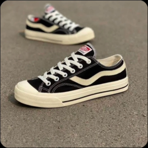 Sepatu Pria / Sepatu Vantela / Vantela / Sepatu Sneakers / Sepatu Hitam / Vantela kasual
