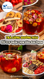 5-10 set Trà gừng đường nâu mix set (gừng lát đường đen táo đỏ hoa hồng kỷ tử)