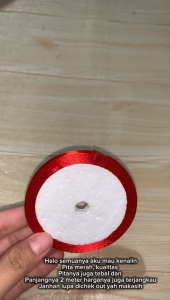 Pita Kain Merah Satin 6 mm / Red Ribbon Rol buat bungkus kado dan dekorasi berbagai acara