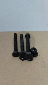 BAUT MUR BAJA M10 X 100 FULL DRAT PANJANG 10CM KUNCI 17 10 CM BAUD HTB GRADE 8.8 HITAM M10X100 10X100 10 X 100 DIAMETER DRAT 10MM PITCH DRAT 1.5 SEKRUP SKRUP