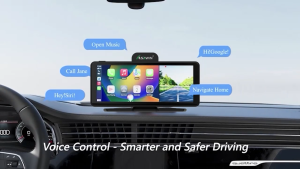 CarPlay 4K WIFI Dash Camera Bluetooth Call  Android auto Voice control Map Navigation Asawin CP68 7 inch  Dual Channel Stereo Car Audio Wired & Wireless Carplay Android auto