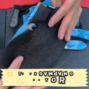 Sarung Tangan Memancing 3 Jari Kulit Bernafas Anti-slip Bermotif