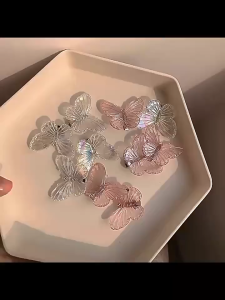 🔥IVY Butterfly hairpin super fairy mermaid princess colorful butterfly clip sweet girl spring new headdress hair accessories side clip female model