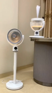 💖Christmas Gift💖 Air Circulation Fan Adjustable Height 5 Gear Wind Level 3 Level Timer Type-C Charging Build in Light