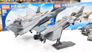 ZHBO Mainan Block Lego Besar 3D & Mainan Pesawat Tempur Anak: Hadiah Ulang Tahun Edukatif