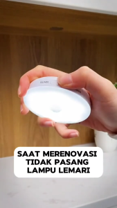 Lampu LED Induction Night Light Sensor Gerak Otomatis / Lampu Lemari LED Lampu Tempel LED Emergency