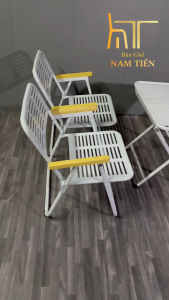 Bộ Bàn Ghế Gấp Gọn Tiện Lợi Combo 4 Ghế 1 Bàn Nan Lá Sắt Bàn Ghế Xếp Ngoài Trời