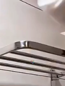 Rak Dinding Stainless Steel / Rak Handuk / Gantungan Kamar Mandi Serbaguna