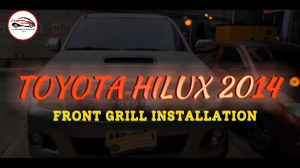 CPO - Toyota Hilux Vigo 2012-2015 Front Grille /Front Grill W/LED KUN26 Front Grill GR design Toyota with GR logo(10093)