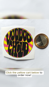 JIMI HENDRIX ROCK N ROLL VINYL STICKERS