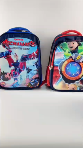 38cm Boy Beg Sekolah Rendah Budak Perempuan Primary 1-3 grade Mechamato Boboiboy Roblox School Bag beg kartun kanak-kanak