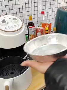 Combo 20 Khay giấy bạc lót nồi chiên không dầu tiện dụng đựng thực phẩm nướng bánh