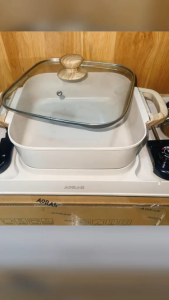 Bếp Lẩu Nướng 2 Trong 1 Thương Hiệu AORAN Nồi Nướng Lẩu 2 Ngăn Đa Năng Chính Hãng- Bảo Hành 12 Tháng-CONVEENIENCE Shop