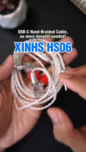 XINHS x TTTPH HS06 USB Type C 4-Core SPC Braided Earphone IEM Upgrade Replacement Cable With Mic