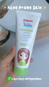PIGEON TEENS FACIAL FOAM ACNE CARE 100ML| Kulit Berjerawat | Sabun Cuci Muka Remaja | Pembersih Muka Remaja