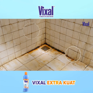 Vixal Kuat Segar Pouch 600ml Pembersih Kamar Mandi Harian Wangi Lemon