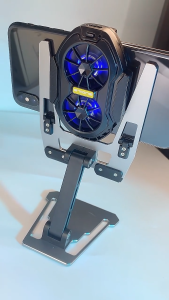 Phone Holder Cooler Tablet Stand Funcooler Dudukan Handphone Mobile Bracket Fancooler Metal Foldable