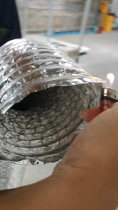 TMT-Flex เท่อลมอลูมิเนียมฟอยล์ชนิดยืดหยุ่นสูง 4 นิ้ว ยาว 10 เมตร ท่อลมระบายอากาศ ท่อดูดควัน ท่อปล่อยควัน ท่อลมระบายอากาศ