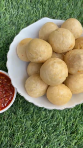 Cilok Aci Goreng dan rebus Bumbu Pedas Merah Isi 10