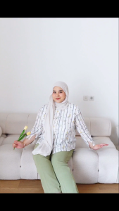 Setelan Wanita Jumbo Terbaru Kekinian Crinkle Viral Dewasa Ibu Ibu One Set Ootd Hijab Setcel Katun Rayon