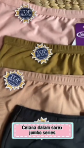 Sorex 1249 Celana Dalam Wanita Jumbo Bahan Katun Lembut Anti Selip Premium Quality