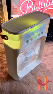 <12hours ship>6 Inches Air Conditioner Cooling Fan With 5 Sprays Portable Fan Air Cooler Kipas Mini Fan Air Humidifier风扇