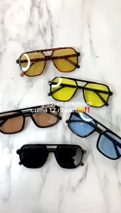 OKULARY C5 Kacamata Hitam Pria dan Wanita Sunglasses Kacamata Pantai Korean Style