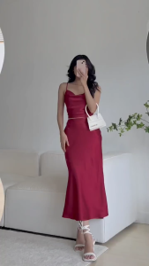 Chân Váy Dài Midi 80cm Đuôi Cá FILILO Vải Lụa Taca Skirt Form chuẩn Thiết kế Cao cấp