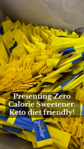Coffee Grounds PH - Equal Gold Zero Calorie Sweetener 100pcs | Keto Diet Friendly Sweetener Low Carb Sweetener