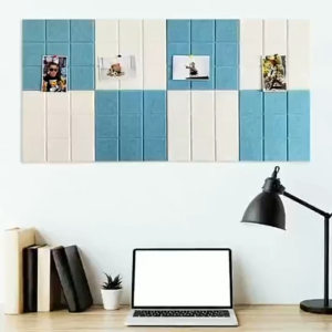 DIY Grid Felt Background Board Nordic Square Bulletin Cork Board Message Photo Wall Background Board