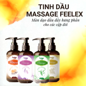 Tinh dầu massage body Feelex nhiều mùi hương phù hợp với mọi loại da