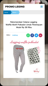 Celana Legging Waffle Motif Polkadot: Pilihan Nyaman untuk Olahraga