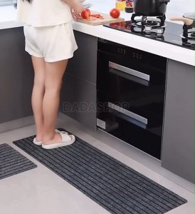 ✨ พรมปูพื้นดักฝุ่น EM1(กว้าง50 cm 60 cm 80 cm 90 cm 100cm 120cm)พรมปูพื้นห้องครัว  พรมเช็ดเท้าปูพื้นกันลื่น ดูดซับน้ำได้อย่างดี ทำความสะอาดง่าย