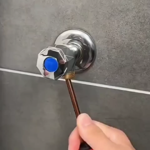 Washing Machine Faucet Angle Valve One Inlet Two Outlet Dual Control Toilet High-Pressure Spray Gun