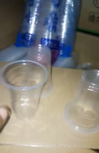 Gelas Cup Plastik aqua kopi 220ml ( isi 50)