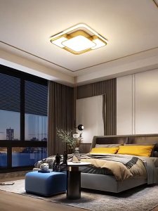 LED Ceiling Light 3 Color with remote Golden Living room bedroom light modern ceiling lamp home lighting With switch