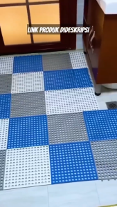 Karpet Kamar Mandi Anti SLIP 30x30CM / Keset Lantai Anti LICIN Polkadot Dapur Mat Non-Slip  MLH F22
