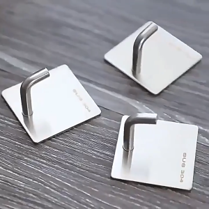 5 ตะขอสแตนเลส / กาวตนเองตะขอแขวนผนังไม่มีรอยต่อ / ราวแขวนผ้าเช็ดตัว / ตะขอเก็บของห้องครัวหนัก