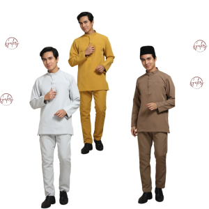 BAJU MELAYU  KAIN MEMERI | PREMIUM CREPE BY GALERI TIJAAN
