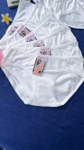 Combo 5 Quần lót học sinh màu trắng cotton mềm mịn cao cấp tạo cảm giác thoải mái - Shop Kim Yến 5