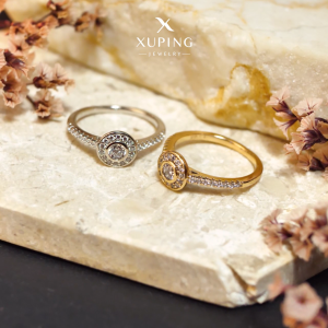 Xuping Cincin Mata Gemma Motif Bulat Aksesoris Wanita