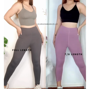 KIARA EMMANUELLE HIGHWAIST LEGGINGS WITH SIDE POCKETS GARTERIZED WAISTBAND COMFORTABLE FIT PREMIUM FABRIC PETITE TO PLUS SIZE