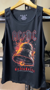 ShopAoi - Singlet ACDC Lekbong Koas Tanpa Lengan Band