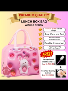 3D Cartoon Animal Reusable Insulated Lunch Box Thermal Storage Bag Doorgift beg bekas makanan bekal